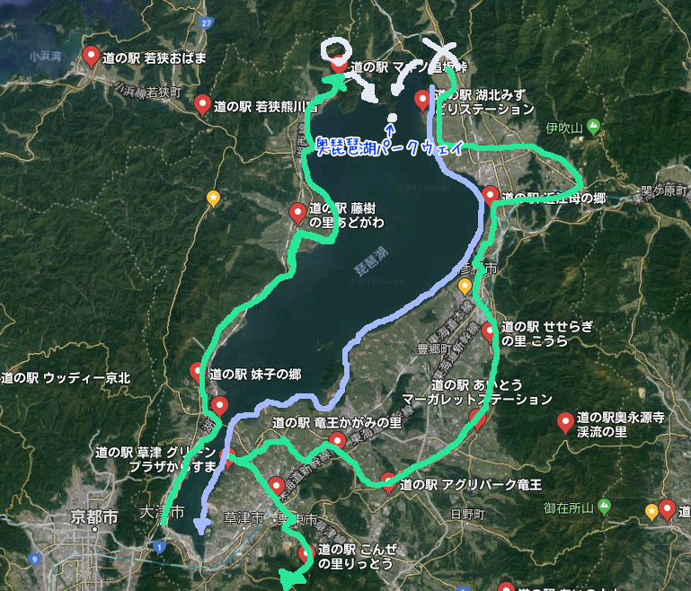 琵琶湖一周 ビワイチ ツーリングしてみました 17 10 08 色々するのん
